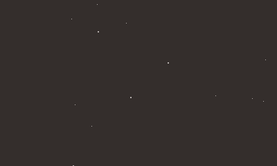 a GIF of the Overflow title screen, with the game's name in a large,
DOS era font, with a starfield in the
background