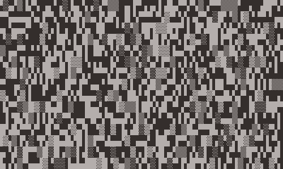 quick alternating patterns of glitchy-looking text
characters