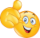 an image of a
smiling face with a thumbs up