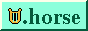 a harp-looking instrument, followed by the text dot horse